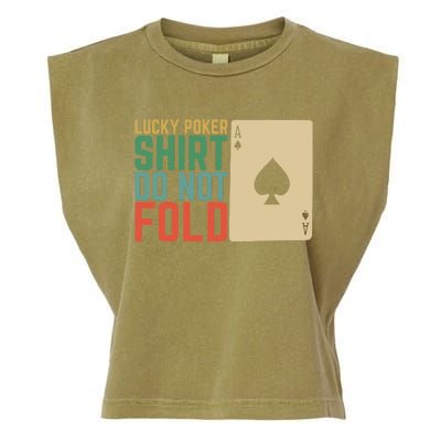 Lucky Poker Do Not Fold Garment-Dyed Women's Muscle Tee