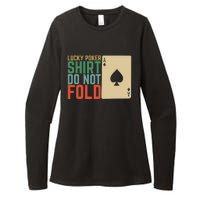 Lucky Poker Do Not Fold Womens CVC Long Sleeve Shirt