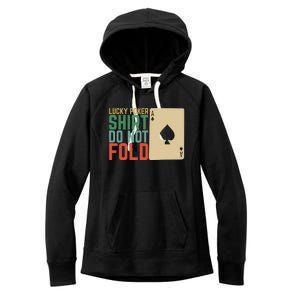 Lucky Poker Do Not Fold Women's Fleece Hoodie