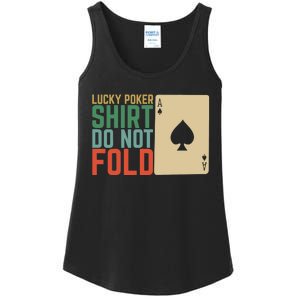 Lucky Poker Do Not Fold Ladies Essential Tank