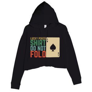 Lucky Poker Do Not Fold Crop Fleece Hoodie