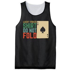 Lucky Poker Do Not Fold Mesh Reversible Basketball Jersey Tank