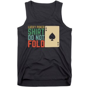 Lucky Poker Do Not Fold Tank Top