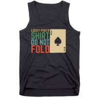 Lucky Poker Do Not Fold Tank Top