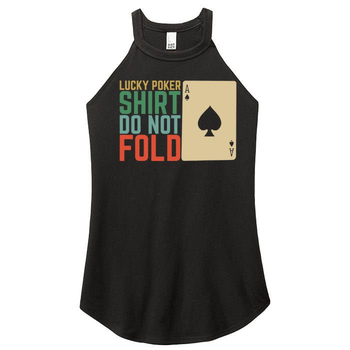 Lucky Poker Do Not Fold Women's Perfect Tri Rocker Tank