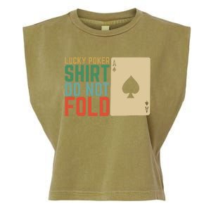 Lucky Poker Do Not Fold Garment-Dyed Women's Muscle Tee