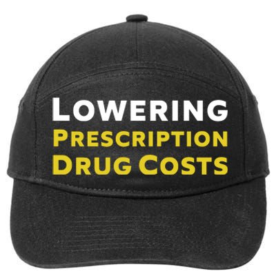 Lowering Prescription Drug Costs 7-Panel Snapback Hat