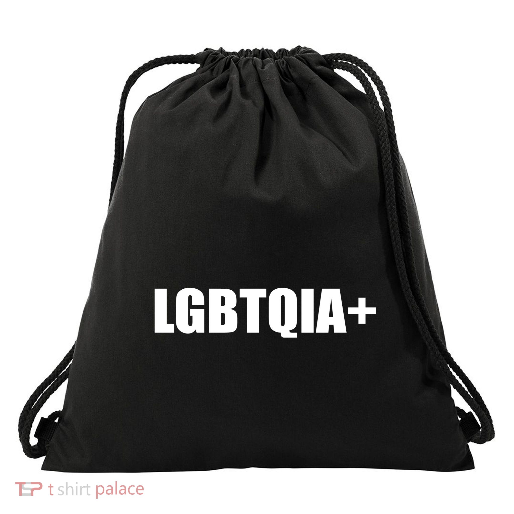 LGBBTQIA+ Plus Equality Funny LGBTQIA Drawstring Bag