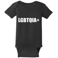 LGBBTQIA+ Plus Equality Funny LGBTQIA Baby Bodysuit