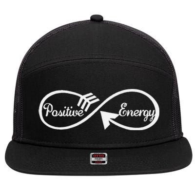 Loveely Positive Energy Motivation 7 Panel Mesh Trucker Snapback Hat