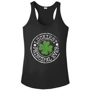 Luckiest Principal Ever Lucky Teacher St PatrickS Day Ladies PosiCharge Competitor Racerback Tank