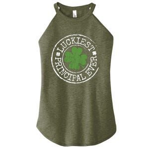 Luckiest Principal Ever Lucky Teacher St PatrickS Day Women's Perfect Tri Rocker Tank