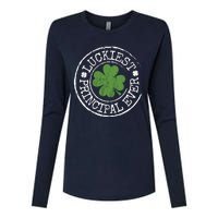 Luckiest Principal Ever Lucky Teacher St PatrickS Day Womens Cotton Relaxed Long Sleeve T-Shirt