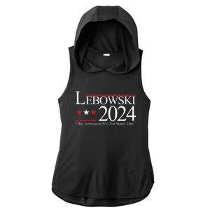 Lebowski Political Election Vote 2024 Ladies PosiCharge Tri-Blend Wicking Draft Hoodie Tank