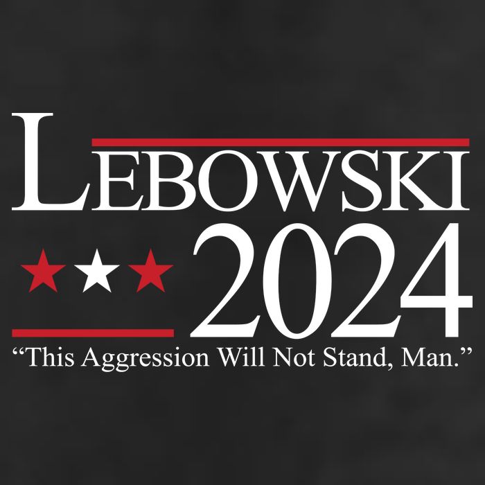 Lebowski Political Election Vote 2024 7 Panel Mesh Trucker Snapback Hat