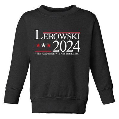 Lebowski Political Election Vote 2024 Toddler Sweatshirt
