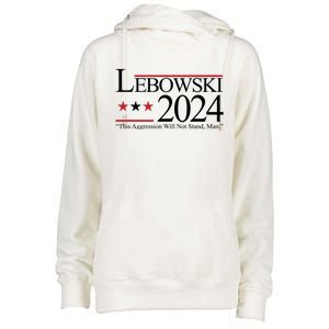 Lebowski Political Election Vote 2024 Womens Funnel Neck Pullover Hood