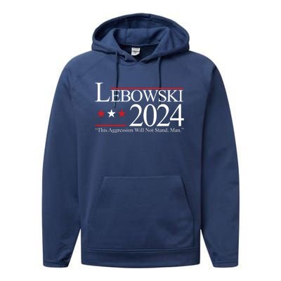 Lebowski Political Election Vote 2024 Performance Fleece Hoodie