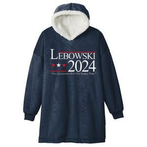 Lebowski Political Election Vote 2024 Hooded Wearable Blanket