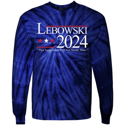 Lebowski Political Election Vote 2024 Tie-Dye Long Sleeve Shirt