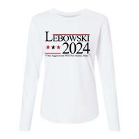 Lebowski Political Election Vote 2024 Womens Cotton Relaxed Long Sleeve T-Shirt