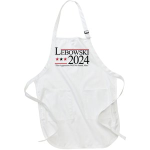 Lebowski Political Election Vote 2024 Full-Length Apron With Pockets