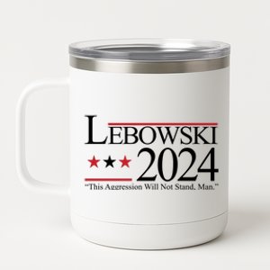 Lebowski Political Election Vote 2024 12 oz Stainless Steel Tumbler Cup