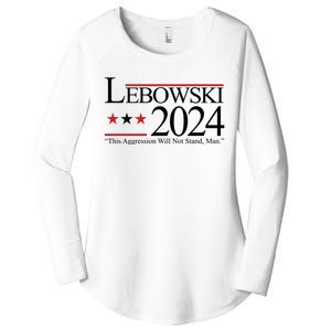 Lebowski Political Election Vote 2024 Women's Perfect Tri Tunic Long Sleeve Shirt