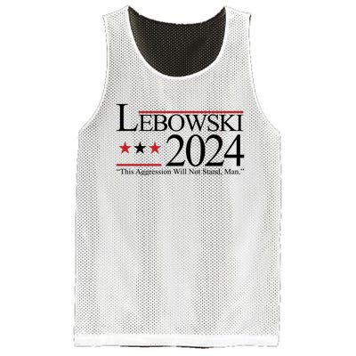 Lebowski Political Election Vote 2024 Mesh Reversible Basketball Jersey Tank