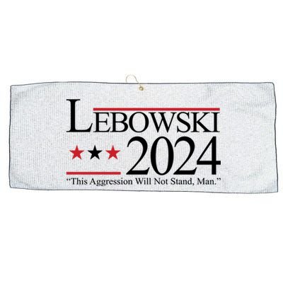 Lebowski Political Election Vote 2024 Large Microfiber Waffle Golf Towel