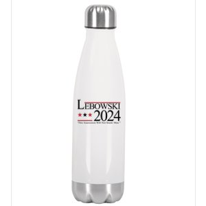 Lebowski Political Election Vote 2024 Stainless Steel Insulated Water Bottle