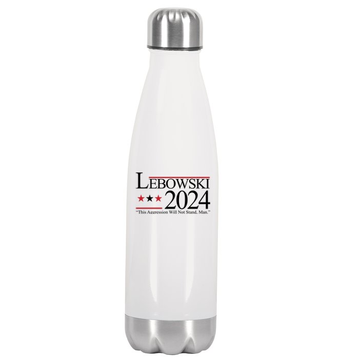 Lebowski Political Election Vote 2024 Stainless Steel Insulated Water Bottle