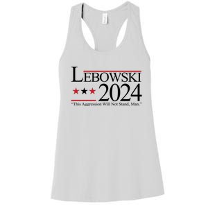 Lebowski Political Election Vote 2024 Women's Racerback Tank