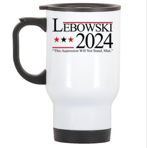 Lebowski Political Election Vote 2024 Stainless Steel Travel Mug