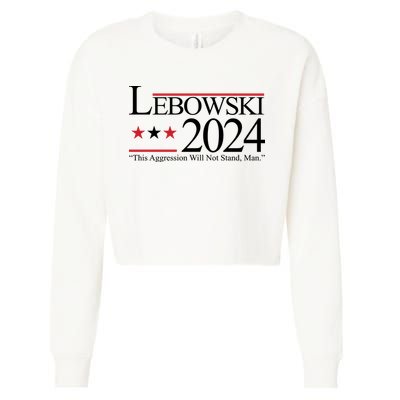 Lebowski Political Election Vote 2024 Cropped Pullover Crew