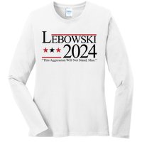 Lebowski Political Election Vote 2024 Ladies Long Sleeve Shirt