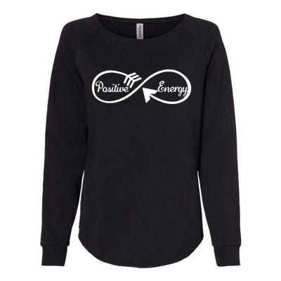 Loveely Positive Energy Motivation Womens California Wash Sweatshirt