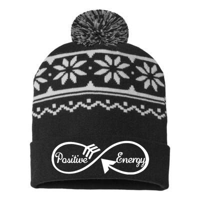 Loveely Positive Energy Motivation USA-Made Snowflake Beanie