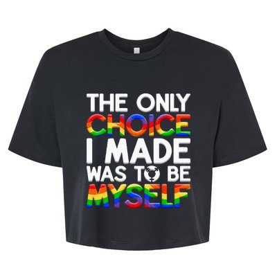 LGBT Pride Equality Pride LGBTQ Non Binary Bella+Canvas Jersey Crop Tee