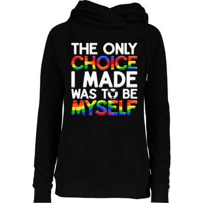 LGBT Pride Equality Pride LGBTQ Non Binary Womens Funnel Neck Pullover Hood