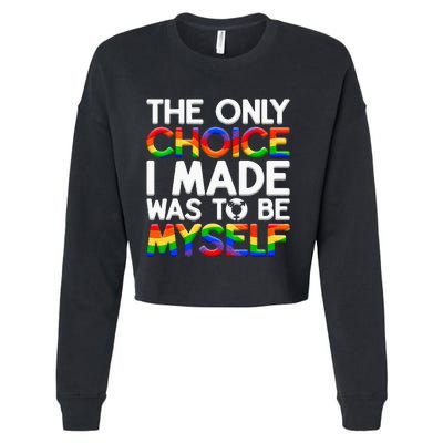 LGBT Pride Equality Pride LGBTQ Non Binary Cropped Pullover Crew