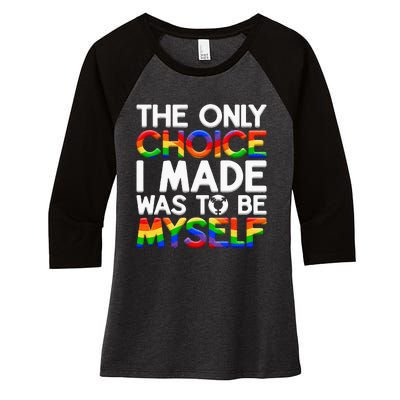 LGBT Pride Equality Pride LGBTQ Non Binary Women's Tri-Blend 3/4-Sleeve Raglan Shirt