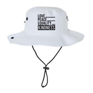 Love Peace Equality Kindness Motivational Gift Legacy Cool Fit Booney Bucket Hat