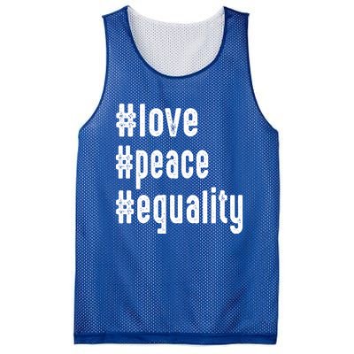 Love Peace Equality Trendy Express Yours Gift Mesh Reversible Basketball Jersey Tank