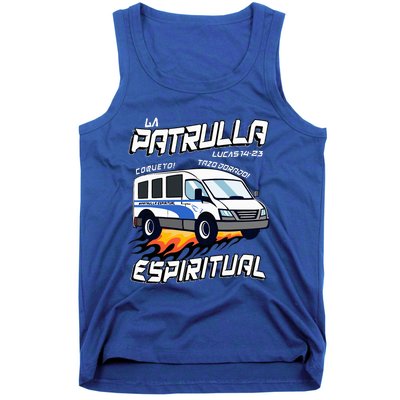 La Patrulla Espiritual Funny Tazo Dorado Mexican Spanish Tank Top