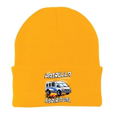 La Patrulla Espiritual Funny Tazo Dorado Mexican Spanish Knit Cap Winter Beanie