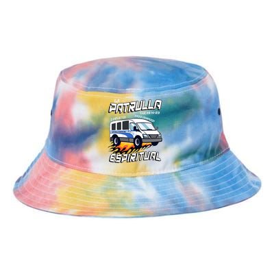 La Patrulla Espiritual Funny Tazo Dorado Mexican Spanish Tie Dye Newport Bucket Hat