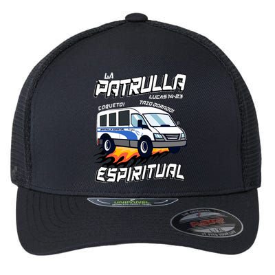 La Patrulla Espiritual Funny Tazo Dorado Mexican Spanish Flexfit Unipanel Trucker Cap