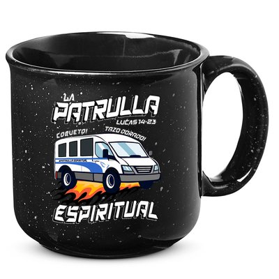 La Patrulla Espiritual Funny Tazo Dorado Mexican Spanish 15oz Campfire Ceramic Mug