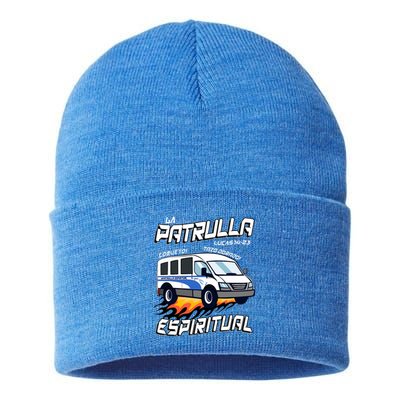 La Patrulla Espiritual Funny Tazo Dorado Mexican Spanish Sustainable Knit Beanie